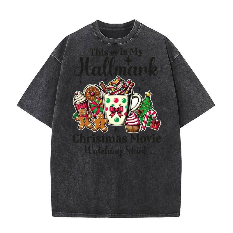 This is Hallmark Christmas Movie Washed T-Shirt