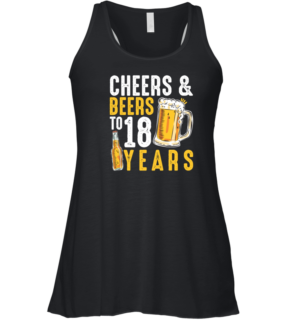18th Birthday Gifts Drinking Shirt for Men or Women's Flowy Tank Top