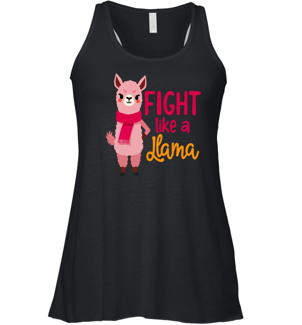 Fight like a llama Women's Flowy Tank Top