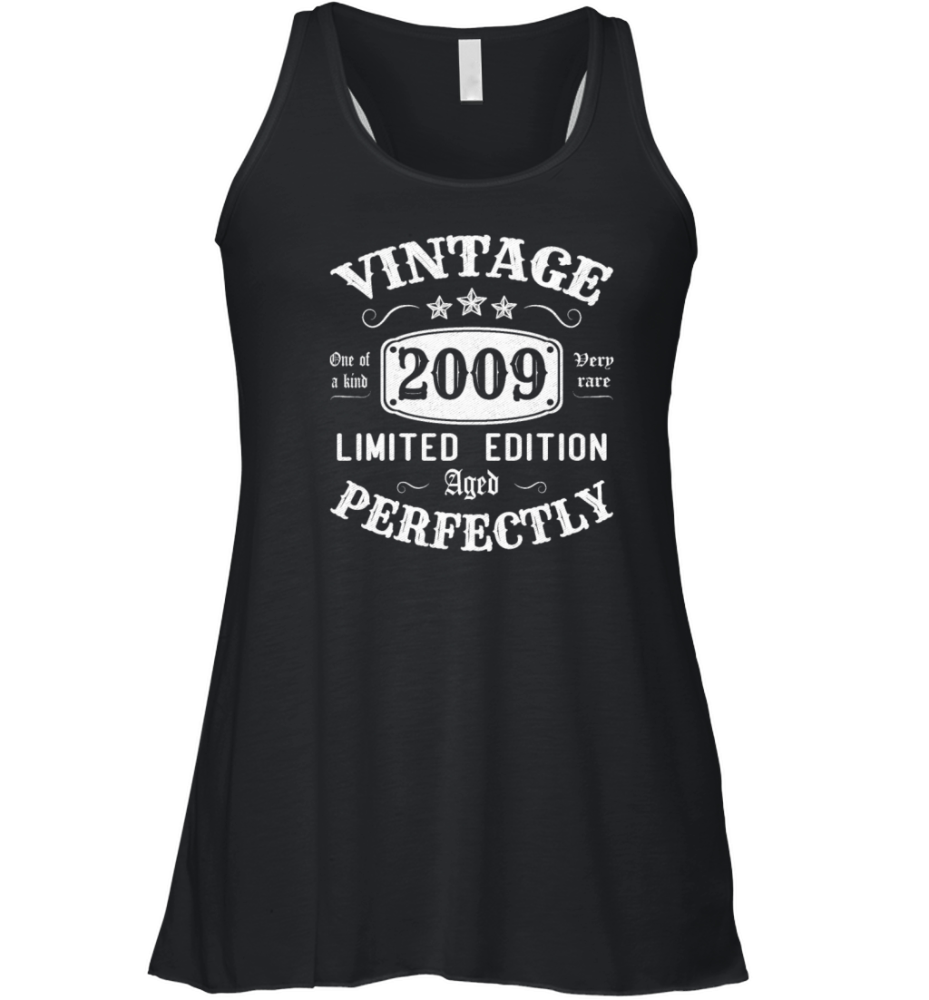 Vintage 2009 Limited Edition Aged Perfectly Women's Flowy Tank Top