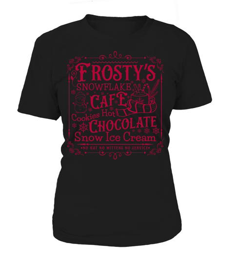 frostys Snowflake Cafe cookies Vintage  Christmas 300 Women's T-Shirt