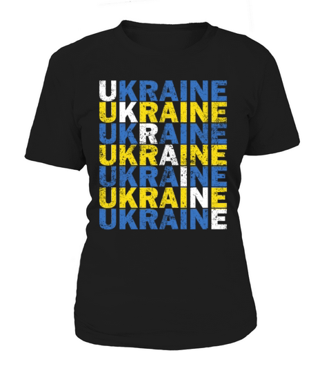 Ukraine Vintage Flag Shirt Ukrainian Gifts Women's T-Shirt