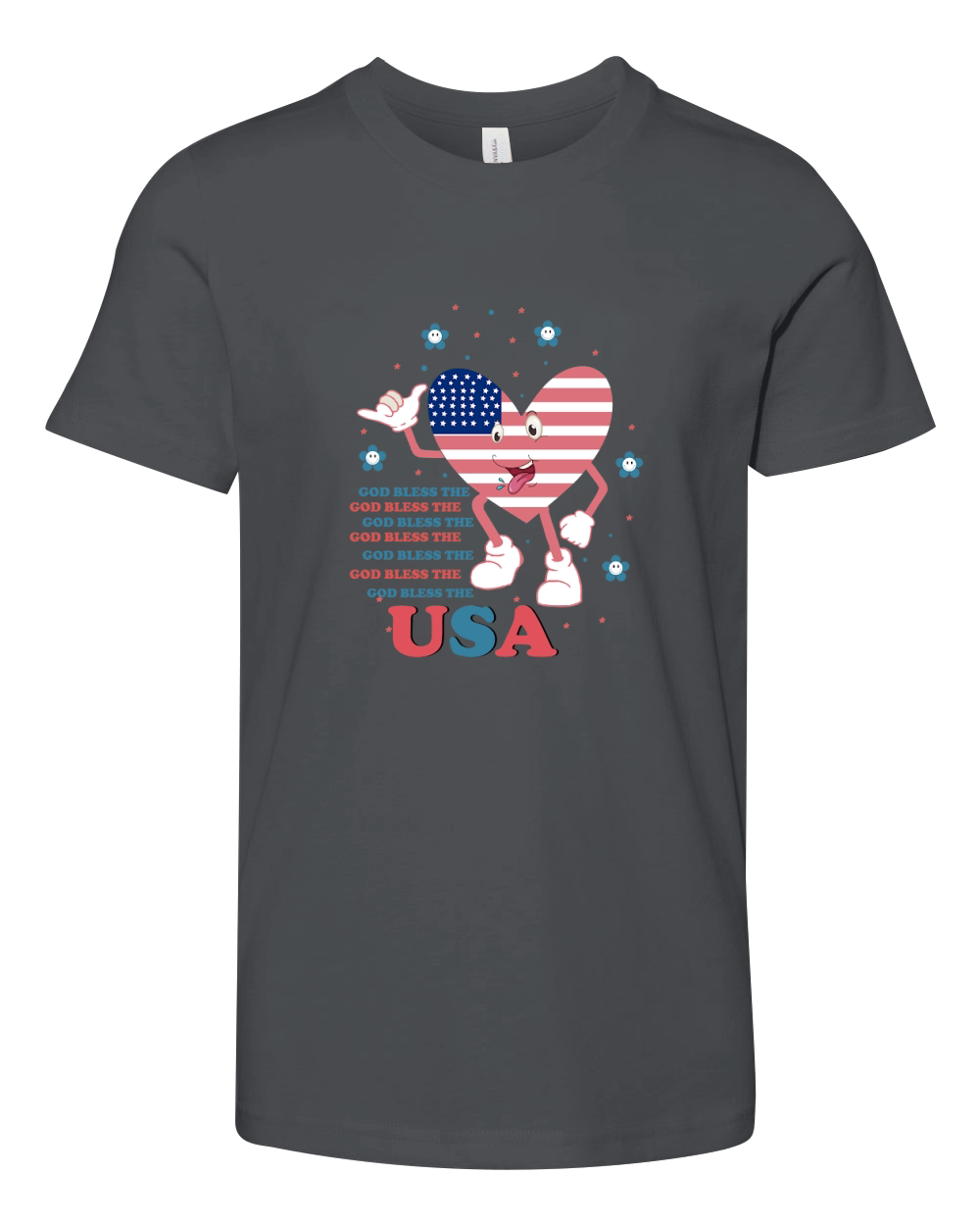 God Bless The Usa 02 Youth Unisex Jersey Tee