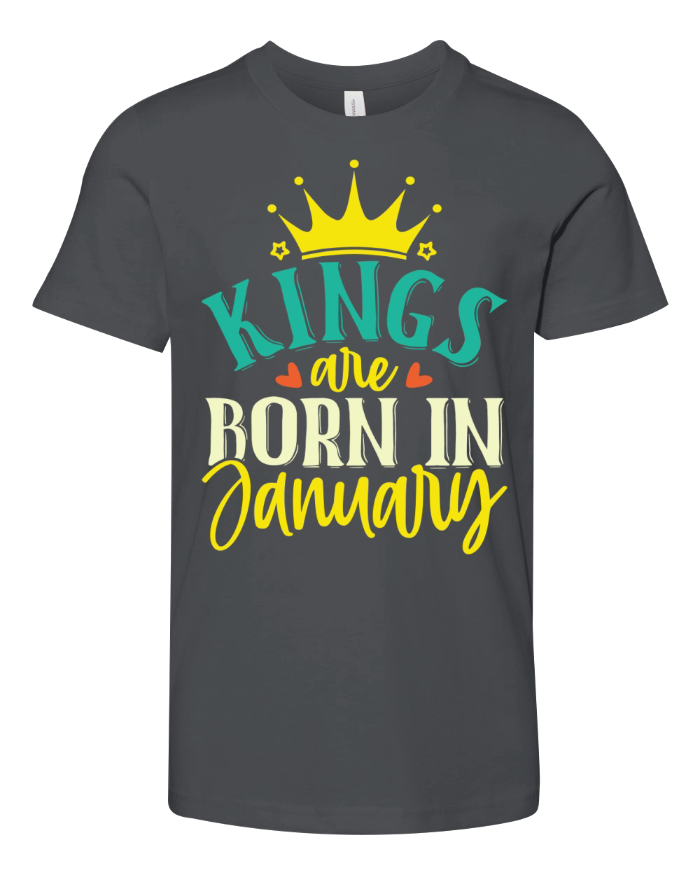 Kings Are Born In January Youth Unisex Jersey Tee