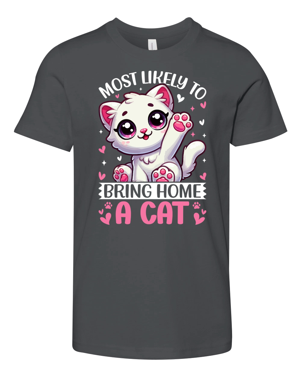 Most Likely To Bring Home A Cat Youth Unisex Jersey Tee