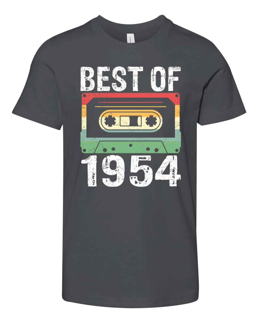 Vintage Best of 1954 Birthday Youth Unisex Jersey Tee