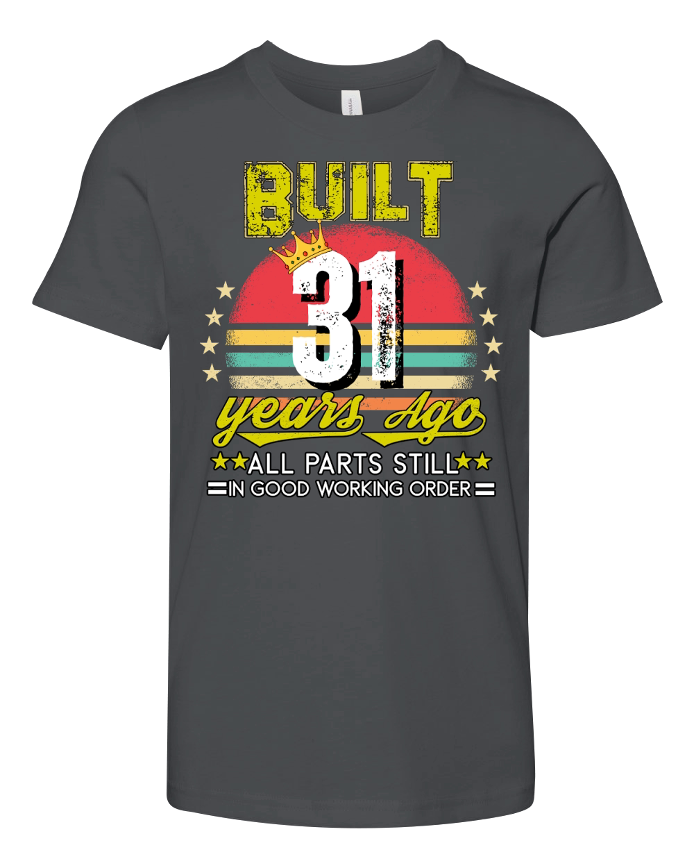 Vintage Birthday 31 Youth Unisex Jersey Tee