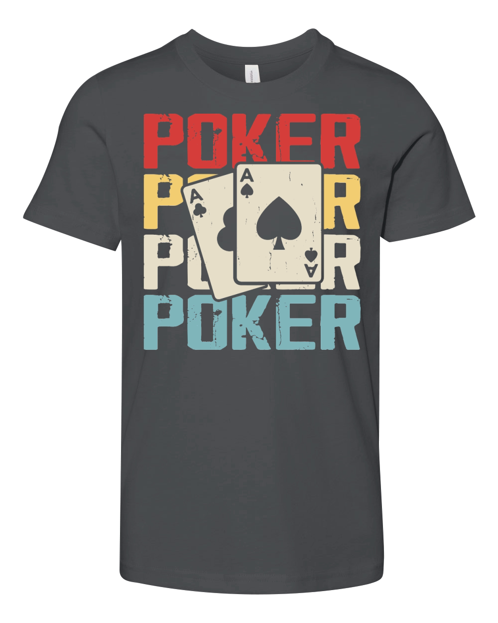 Vintage Casino Poker Youth Unisex Jersey Tee