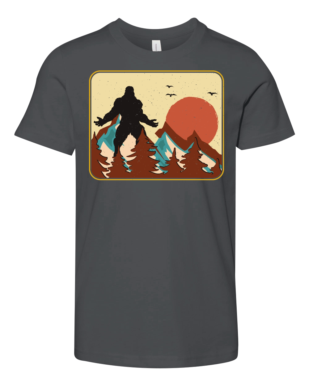 Vintage UFO Alien Bigfoot Youth Unisex Jersey Tee