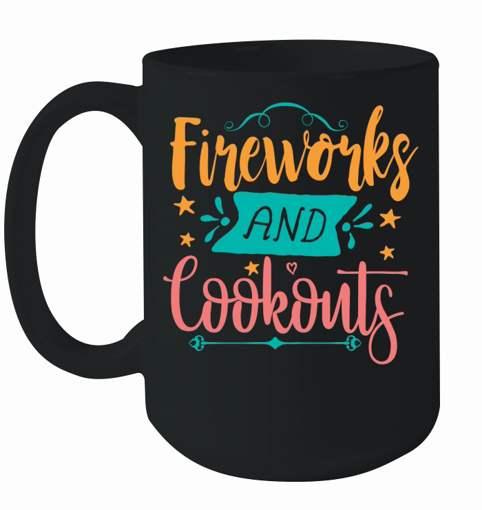 Fireworks and Cookouts Ceramic Mug