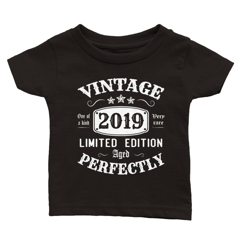 Vintage 2019 Limited Edition Aged Perfectly Classic Baby Crewneck T-shirt