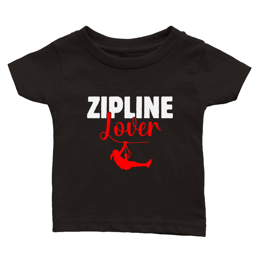 Ziplining Lover Sayings Zipline Sports Hobby Tank Top Classic Baby Crewneck T-shirt