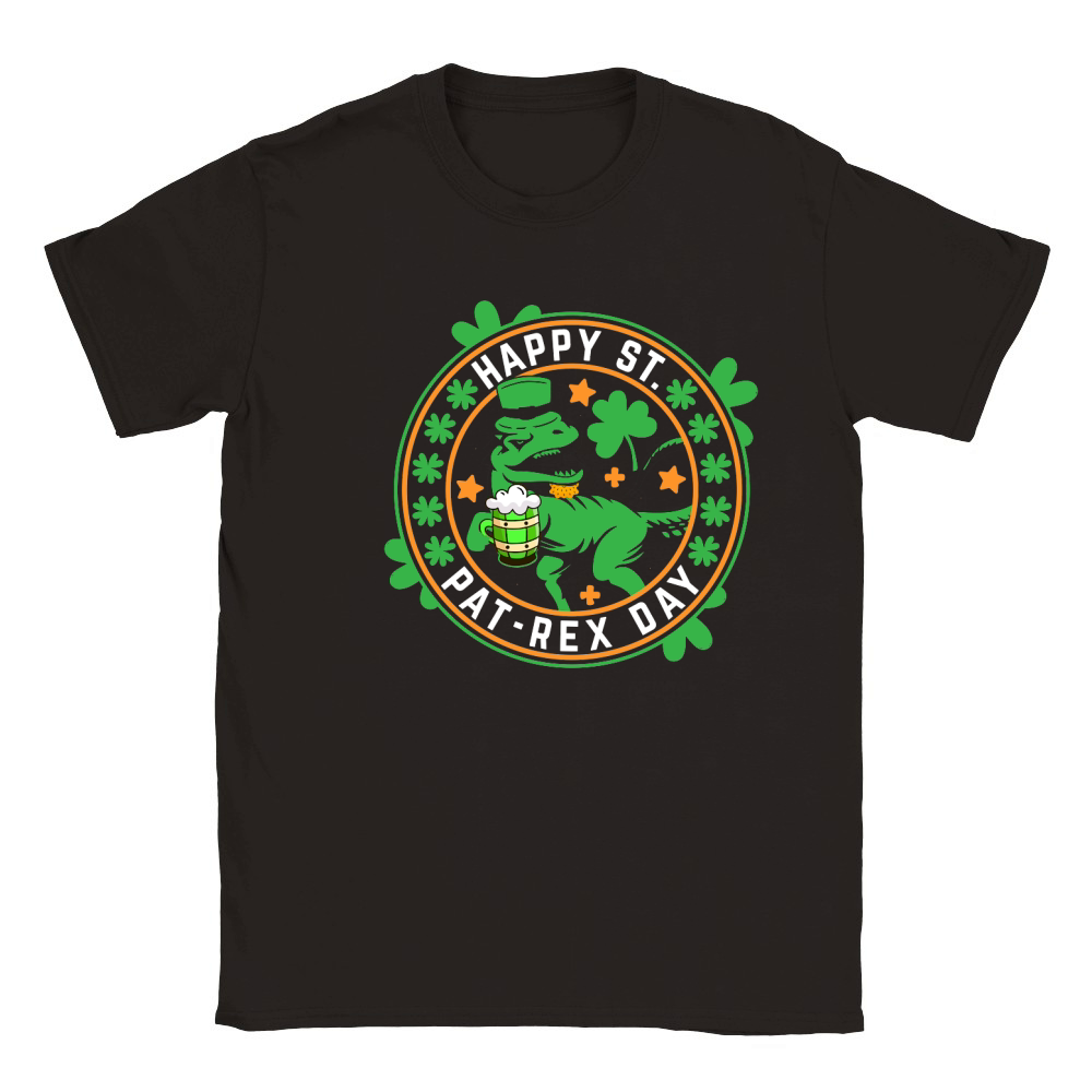 happy st.pat rex day t shirt design Classic Kids Crewneck T-shirt