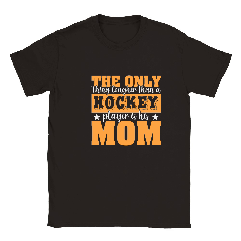 Hockey Player is His Mom Classic Kids Crewneck T-shirt