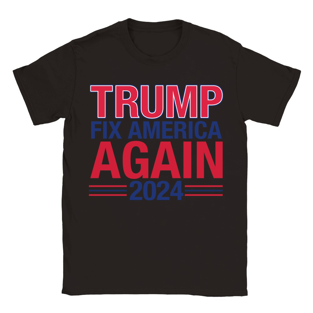 Trump Fix America Again 2024 Classic Kids Crewneck T-shirt