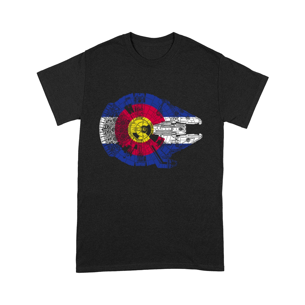 Colorado Flag and The Millennium Falcon Comfort T-shirt