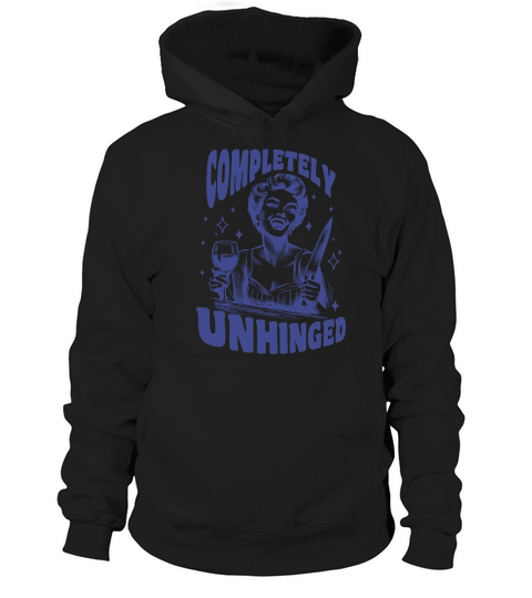 Completely Unhinged 90s Women L vBlue Hoodie Unisex