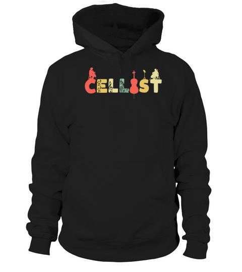 Retro Cello Vintage Cellist Violoncello Hoodie Unisex