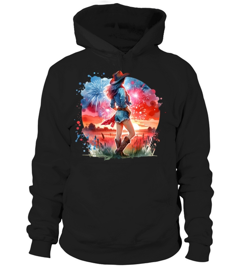 Watercolor Cowgirl 05 Hoodie Unisex