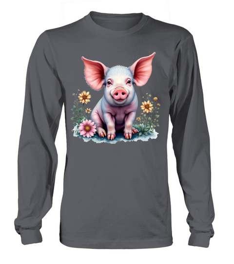 Pig Fur Pink 03 Long sleeved Unisex