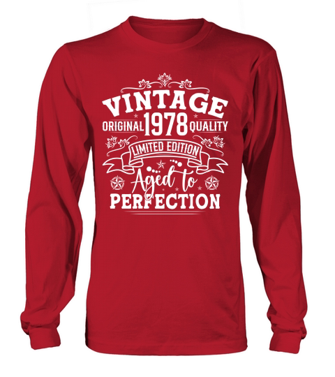 Vintage Birthday TShirt Design Bundle 1978 Long sleeved Unisex