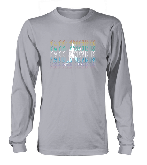 Vintage Retro Paddle Tennis 02 Long sleeved Unisex