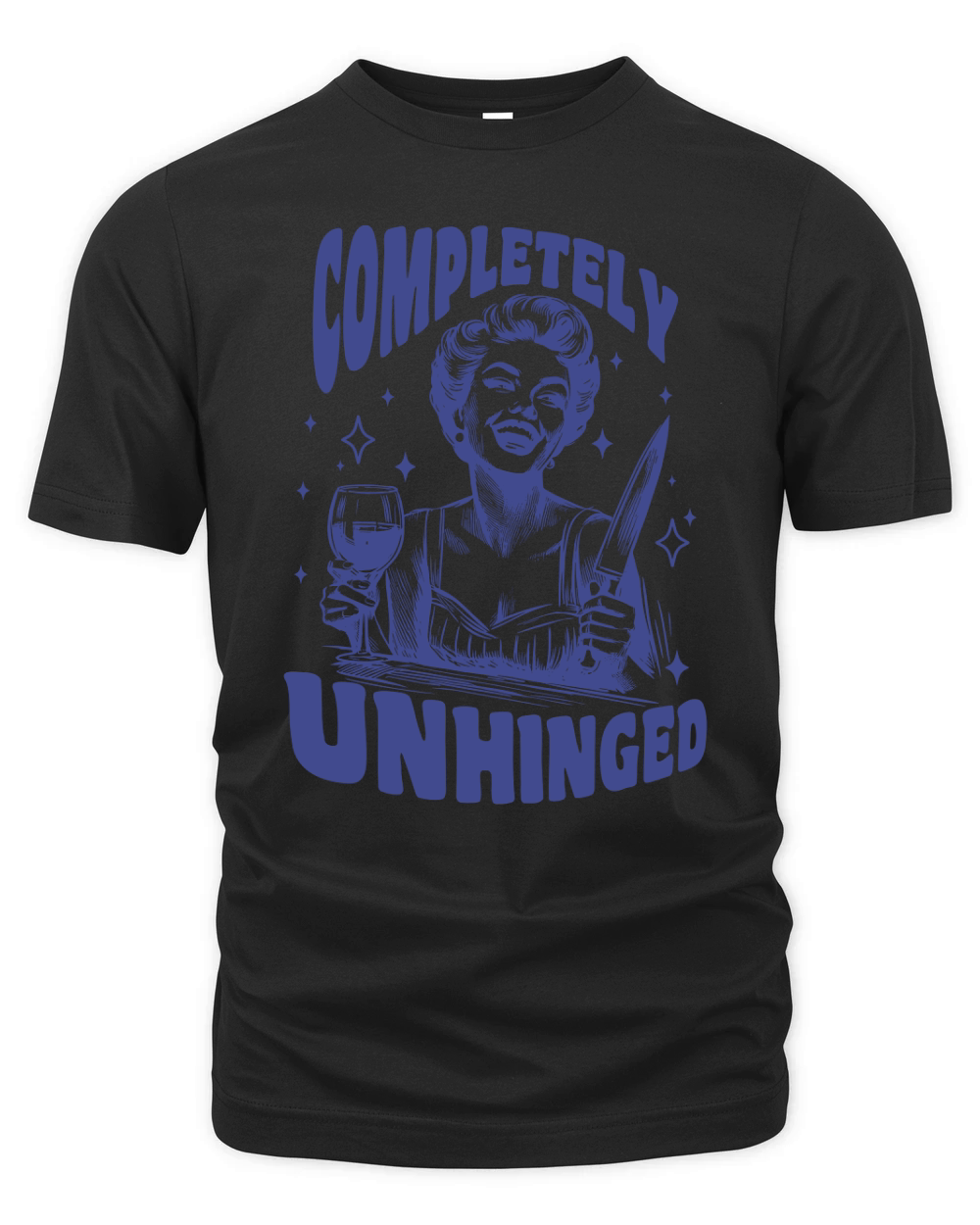 Completely Unhinged 90s Women L vBlue Organic Unisex T-shirt