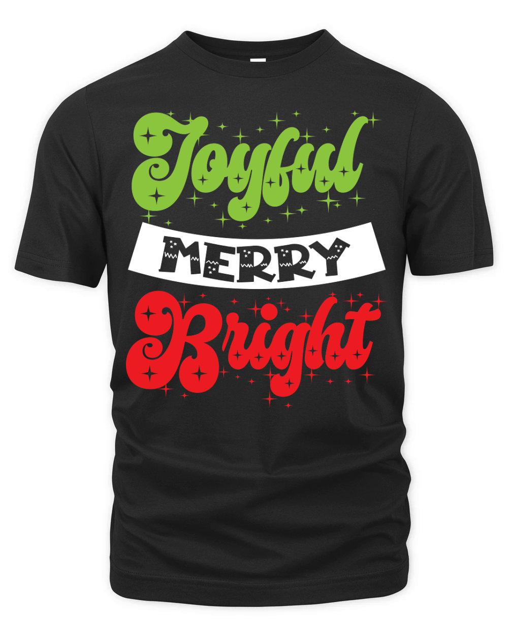 Joyful Merry Bright Organic Unisex T-shirt