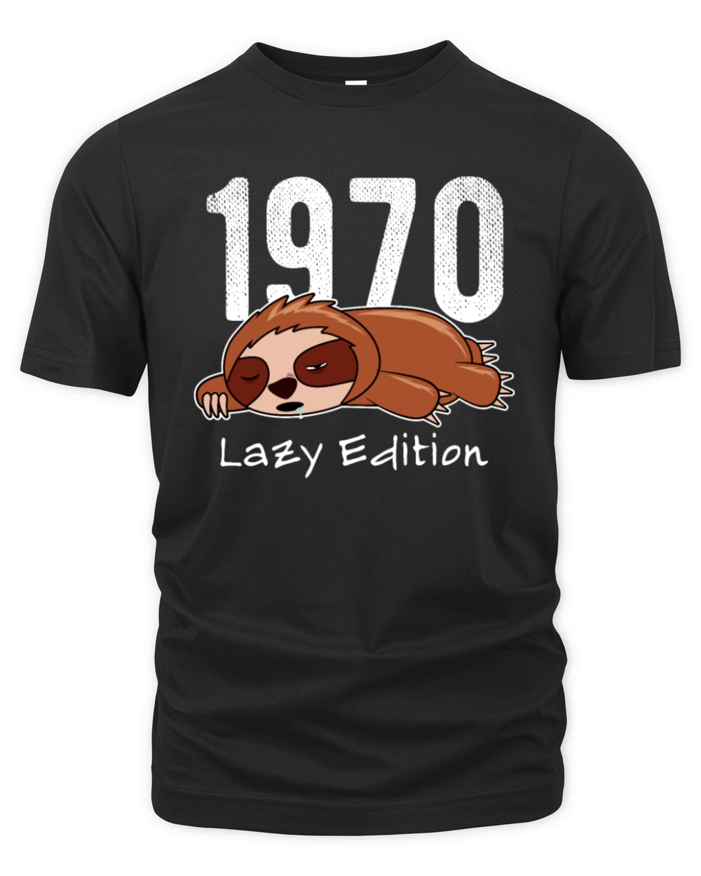 Sloth Vintage 1970 Birthday Lazy Edition Organic Unisex T-shirt