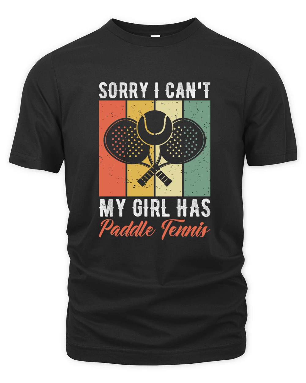 Sorry I Cant My Girl Has Paddle Tennis Organic Unisex T-shirt
