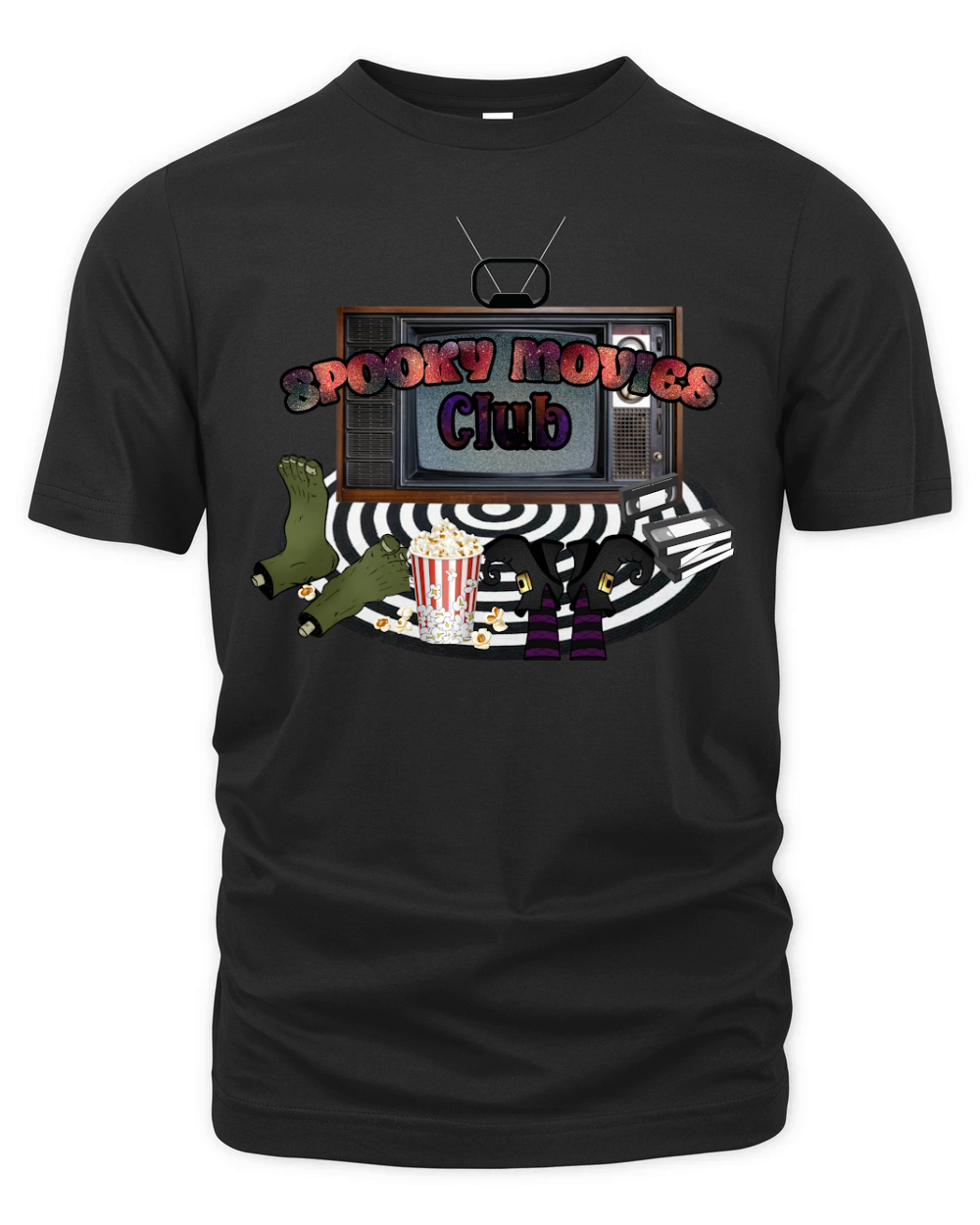 Spooky Movies Club Organic Unisex T-shirt