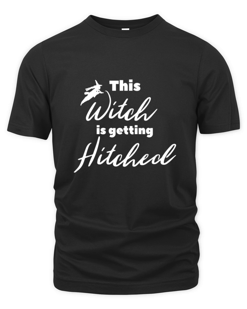 This Witch Is Getting Hitched Bachelorette Hallowe Organic Unisex T-shirt