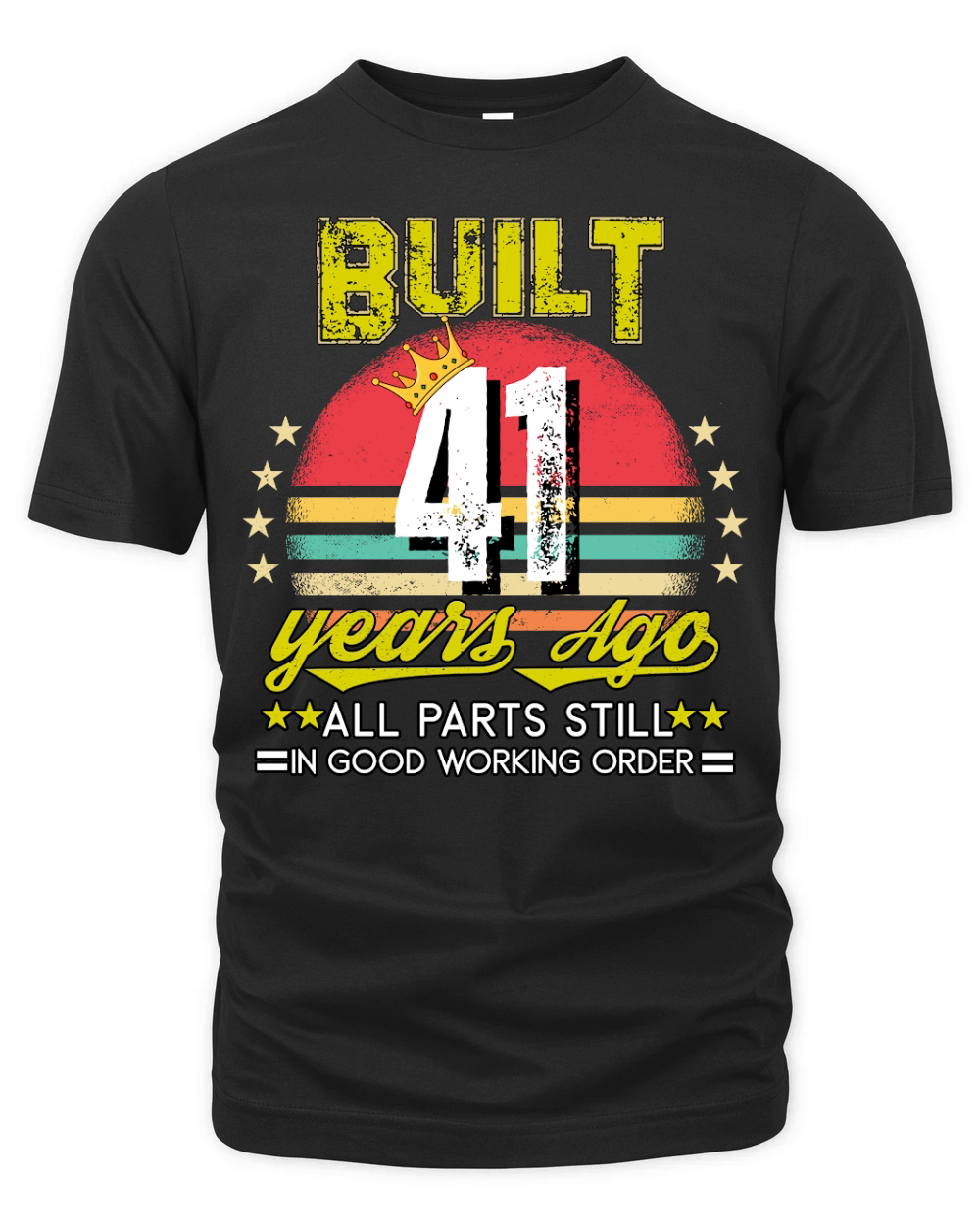 Vintage Birthday 41 Organic Unisex T-shirt