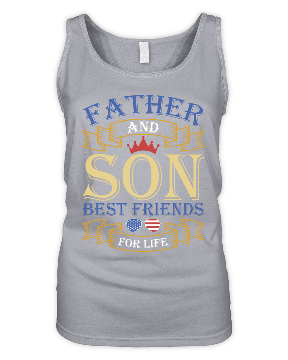 FATHER AND SON BEST FRIENDS FOR LIFE Organic Women's Tank Top