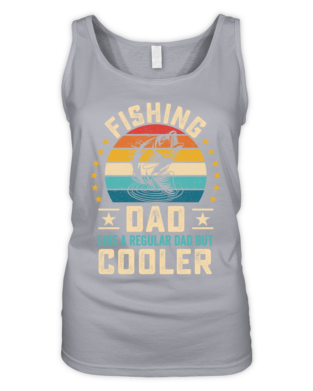 Fishing dad like a regular Dad But Cooler 08 Organic Women's Tank Top