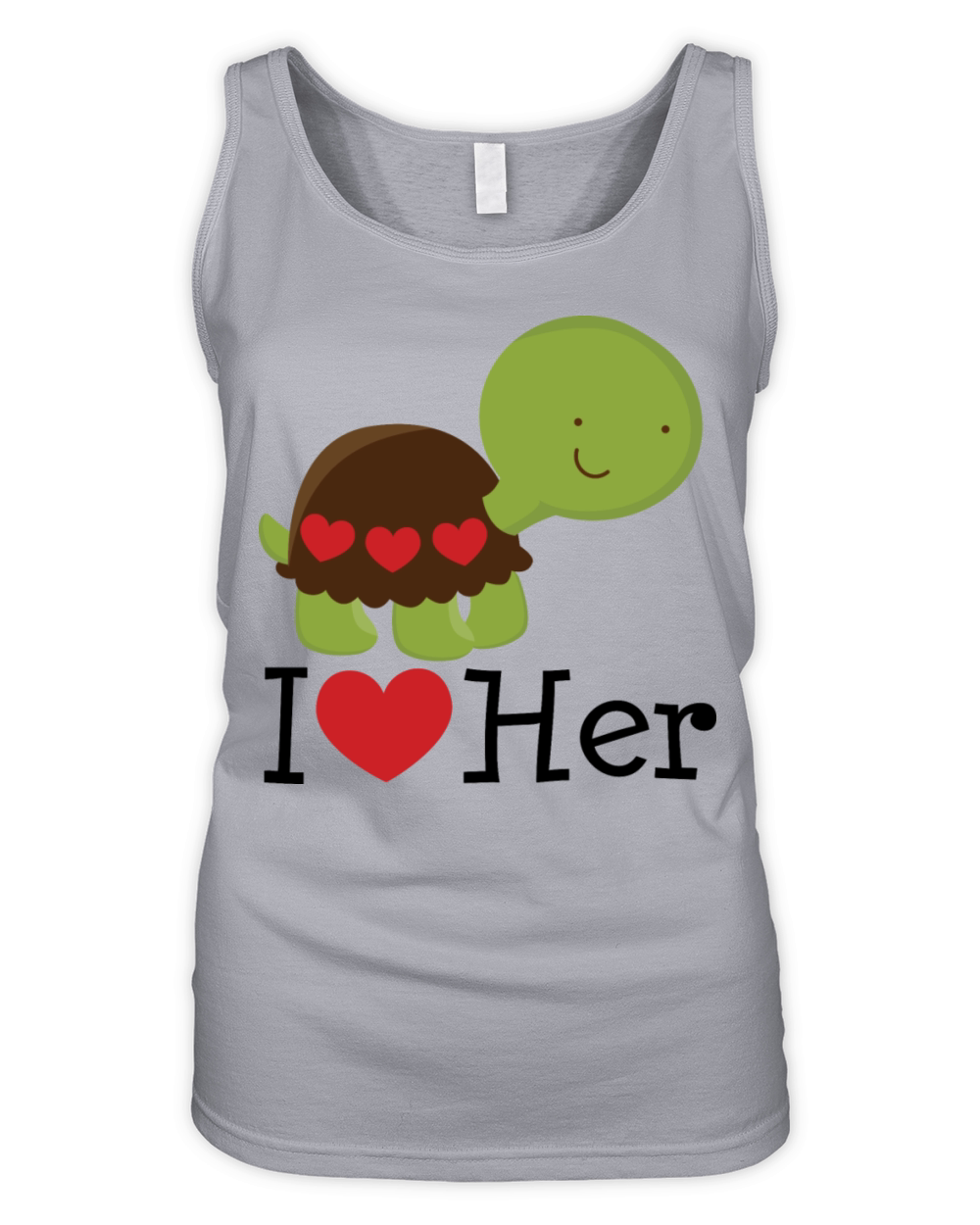 I Love Her Turtle Dating Gift Organic Women's Tank Top