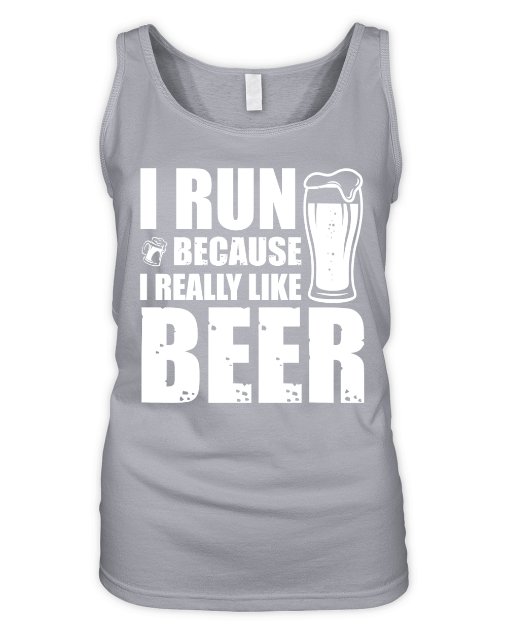 I Run Because I Really Like Beer (2) Organic Women's Tank Top