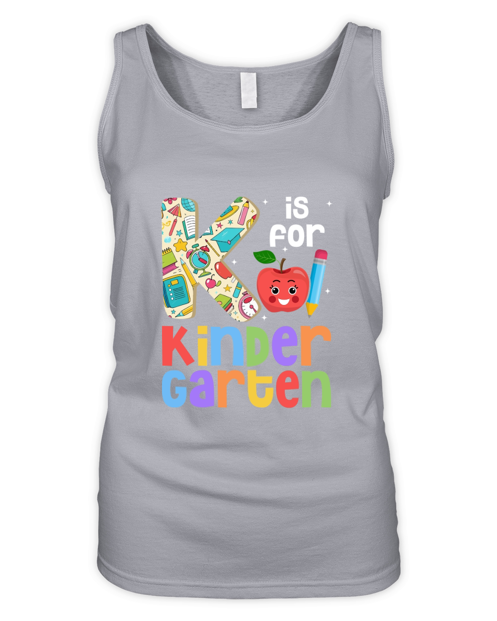 K Is For Kindergarten Organic Women's Tank Top