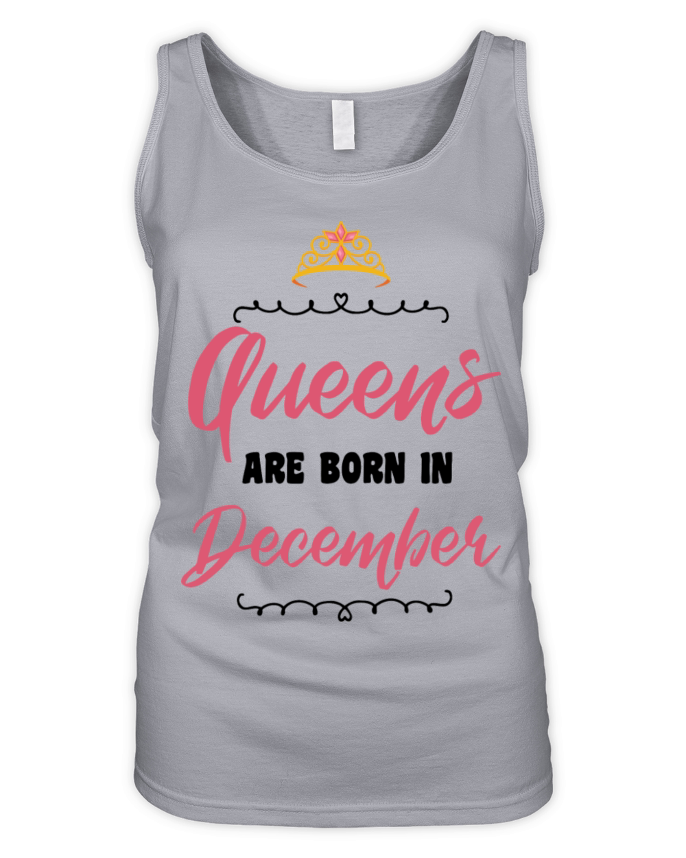 Queens Are Born In December - Birthday Gift Organic Women's Tank Top