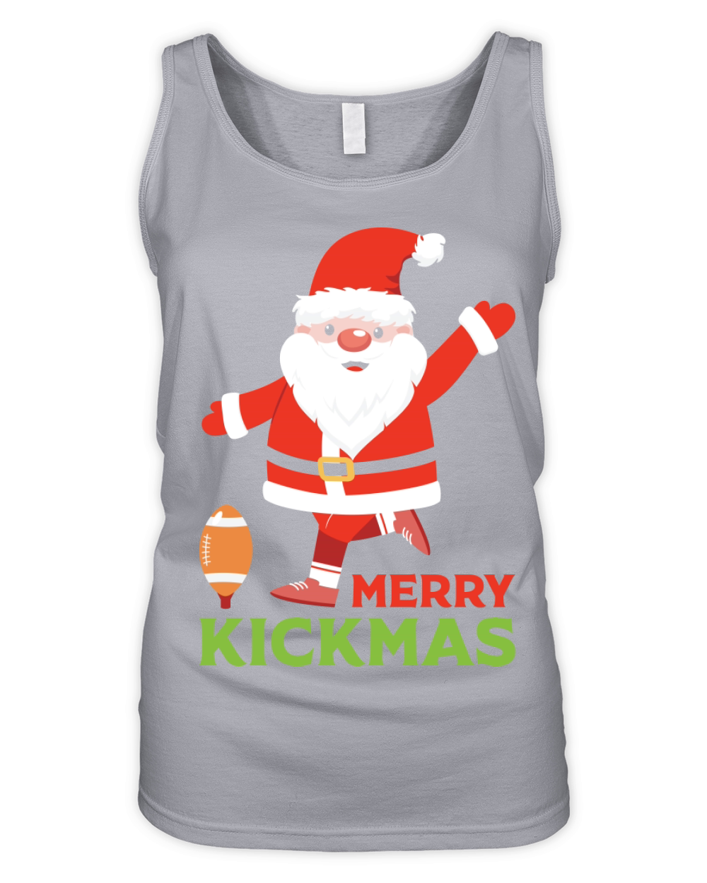 Ugly Christmas Football Sport Team Kicker Organic Women's Tank Top
