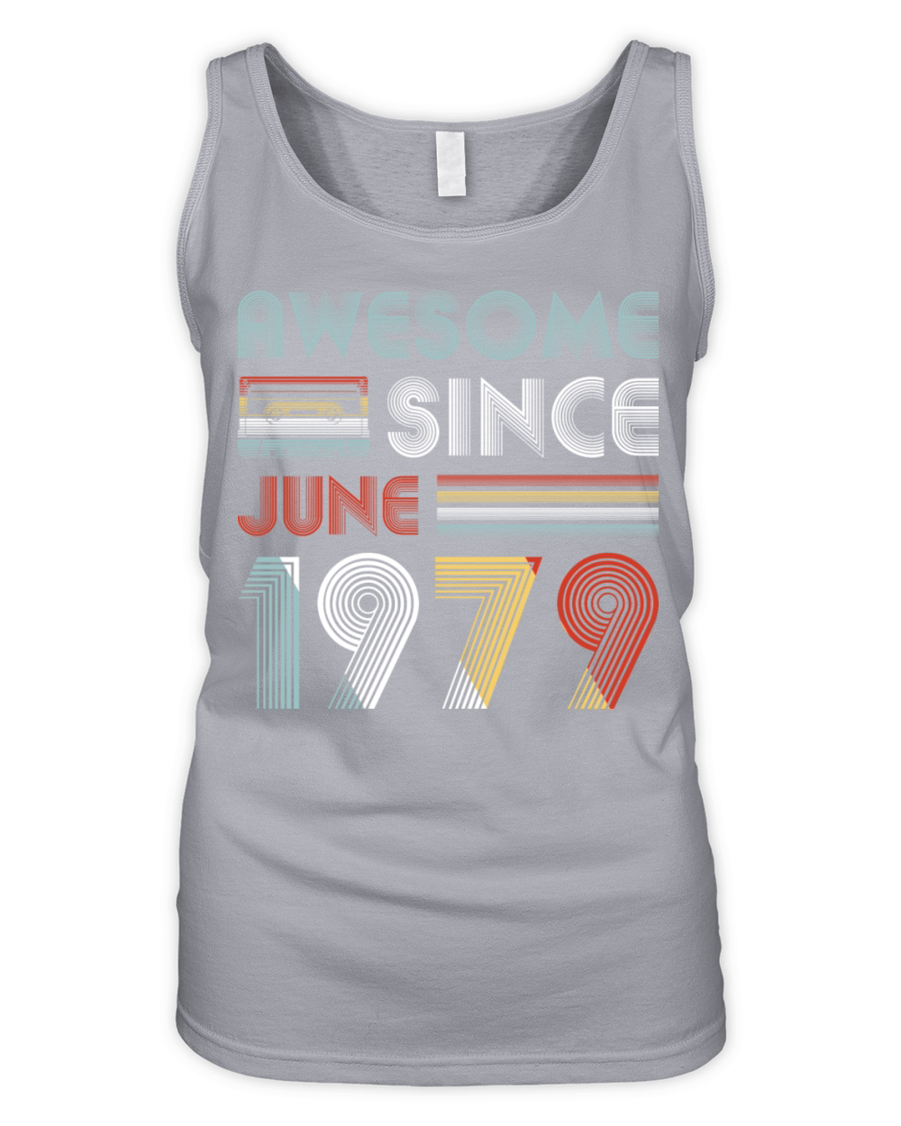 Vintage Awesome Since June 1979 40th Birthday Organic Women's Tank Top