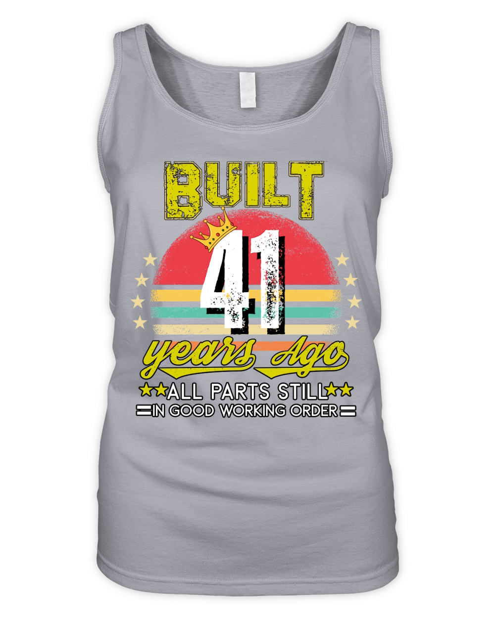 Vintage Birthday 41 Organic Women's Tank Top
