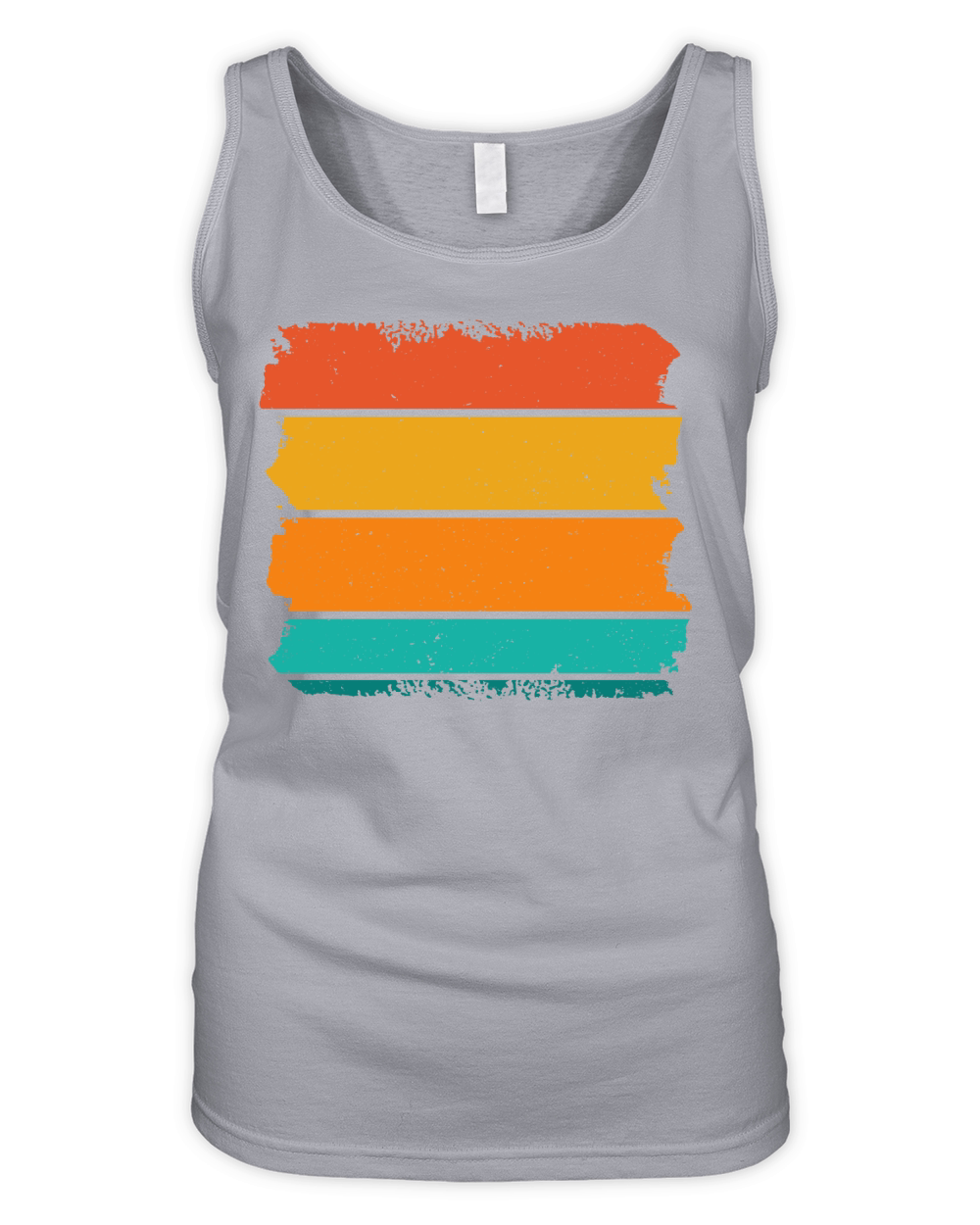 Vintage Retro Sunset (6) Organic Women's Tank Top