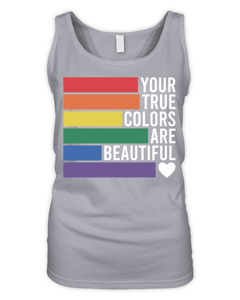 Your true colors are beautiful Organic Women's Tank Top
