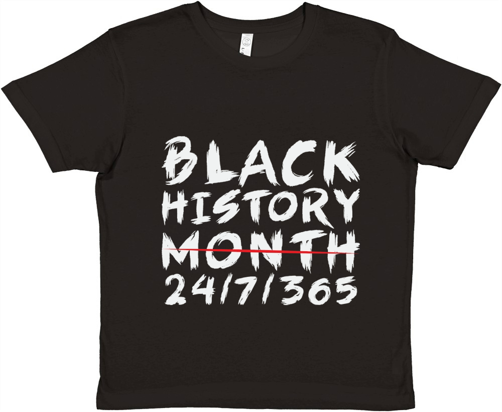 BLACK HISTORY MONTH Premium Kids Crewneck T-shirt