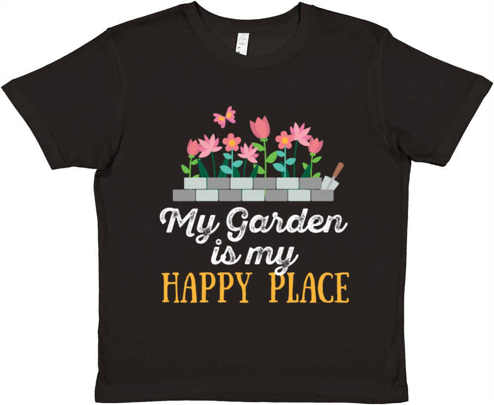Gardening - My garden is my happy place Premium Kids Crewneck T-shirt