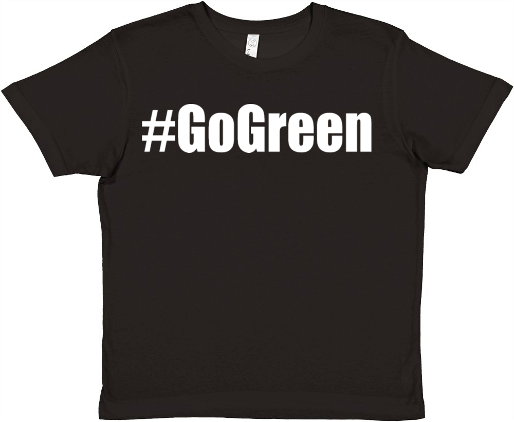 Go green Premium Kids Crewneck T-shirt