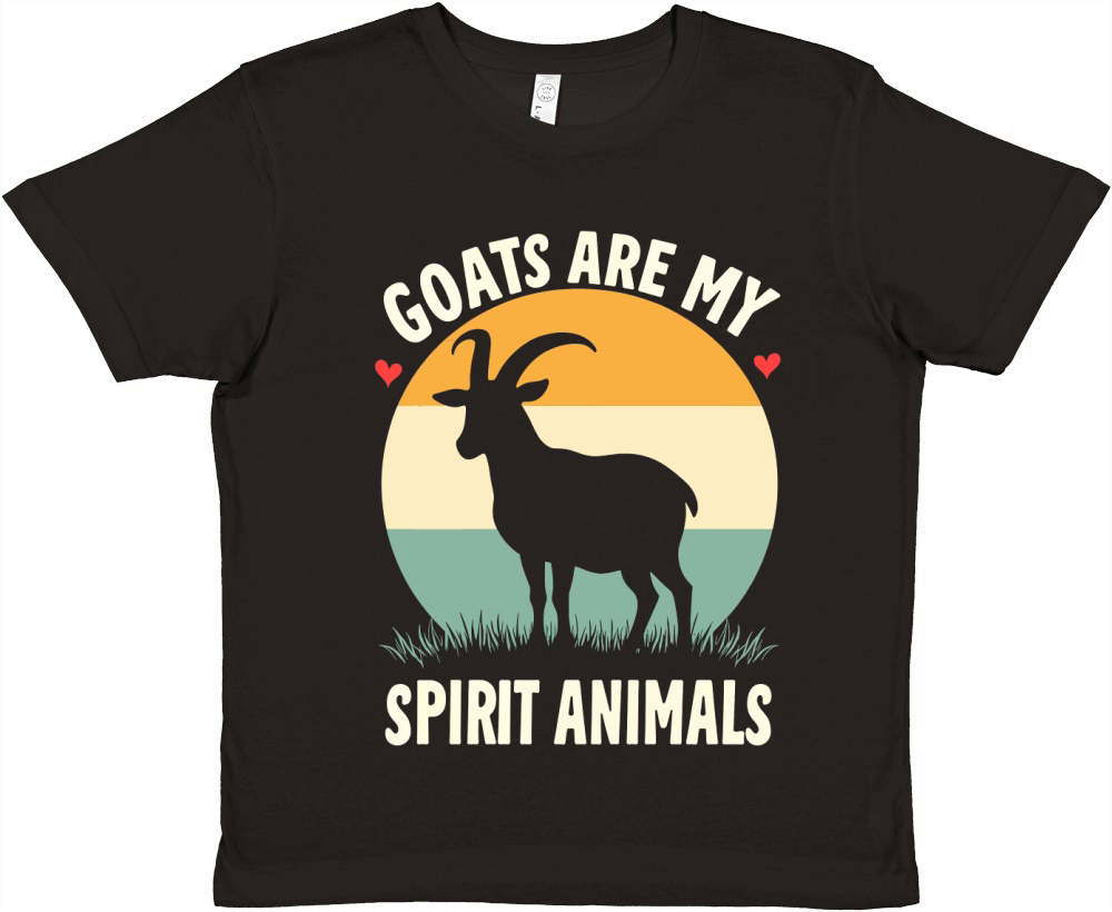 Goats are my spirit animals Premium Kids Crewneck T-shirt