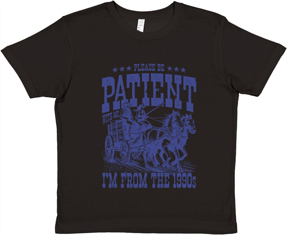 Im From The 1900s Cowboy Western L vBlue Premium Kids Crewneck T-shirt