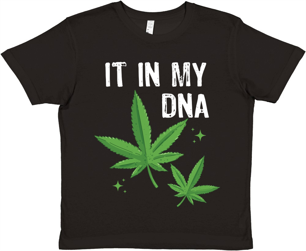 It in My DNA Weed Premium Kids Crewneck T-shirt